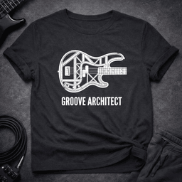 Groove Architect T Shirt Gift For Bass Player