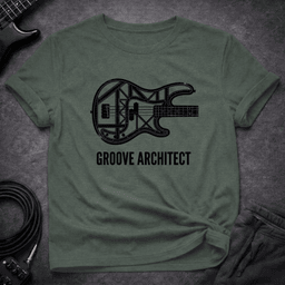 Groove Architect T Shirt Gift For Bass Player