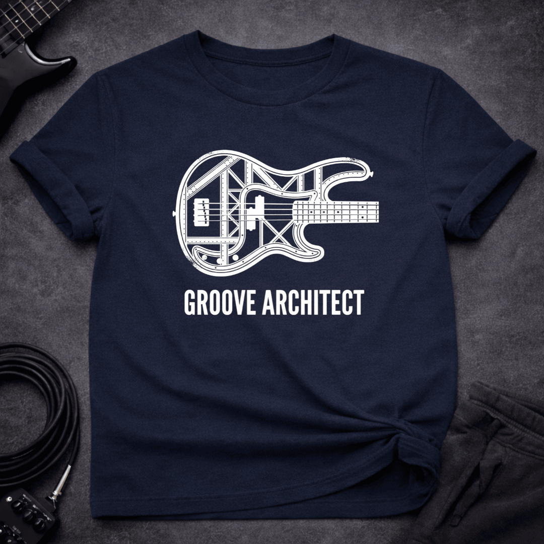 Groove Architect T Shirt Gift For Bass Player