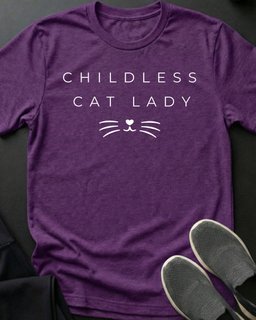 Childless Cat Lady Tee Gift For Cat Lover