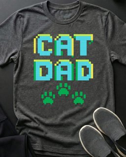 Cat Dad Tee Gift For Dad