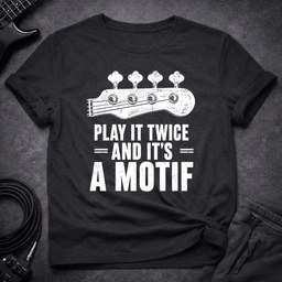 Its A Motif T Shirt Gift For Bass Player