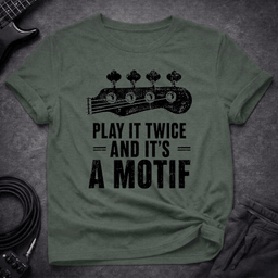 Its A Motif T Shirt Gift For Bass Player