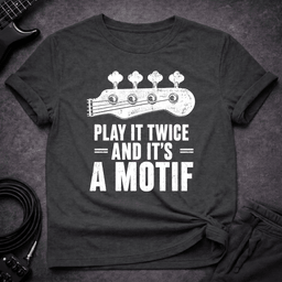 Its A Motif T Shirt Gift For Bass Player