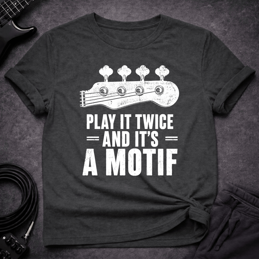 Its A Motif T Shirt Gift For Bass Player