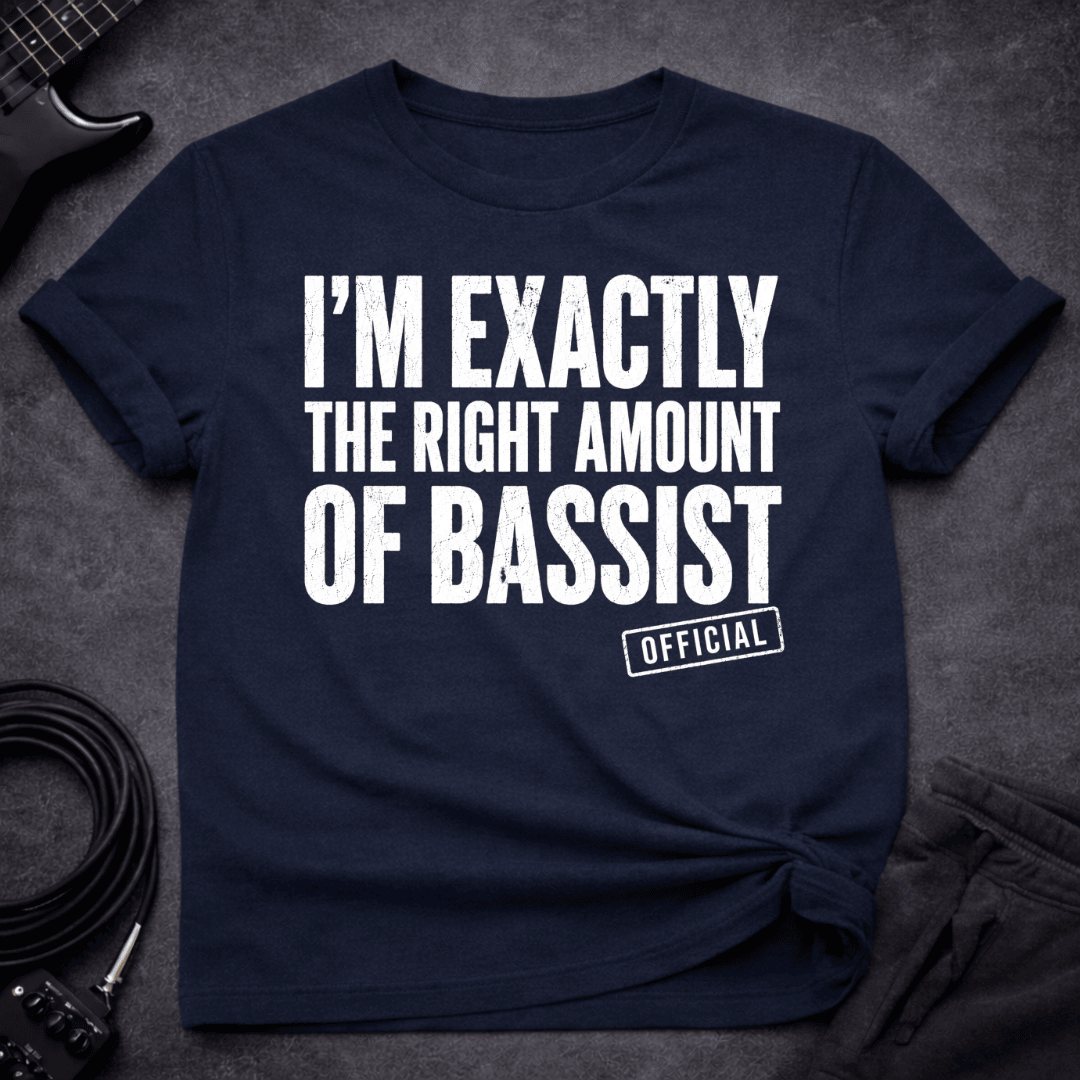 The Exact Amount T Shirt Gift For Bass Player