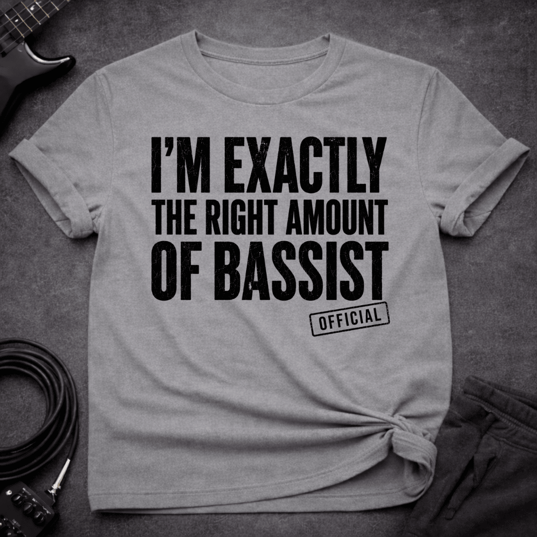 The Exact Amount T Shirt Gift For Bass Player