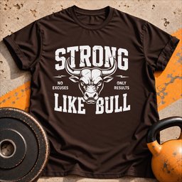 Strong Like Bull T Shirt Gift For Fitness Lover