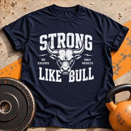 Strong Like Bull T Shirt Gift For Fitness Lover