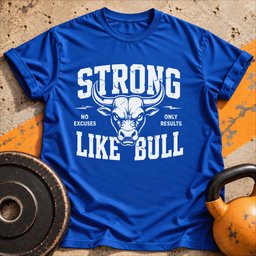 Strong Like Bull T Shirt Gift For Fitness Lover