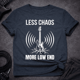 Less Chaos T Shirt Gift For Bass Player