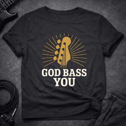God Bass You T Shirt Gift For Bass Player