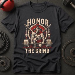 Honor The Grind T Shirt Gift For Fitness Lover