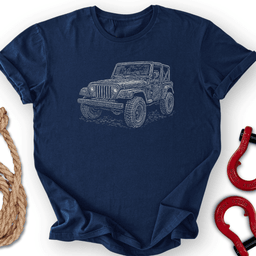 Sketch Tj T Shirt Gift For Offroad Enthusiast