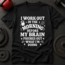 I Work Out Before T Shirt Gift For Fitness Lover