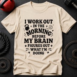 I Work Out Before T Shirt Gift For Fitness Lover