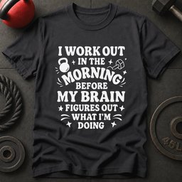 I Work Out Before T Shirt Gift For Fitness Lover