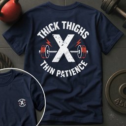 Thick Thighs X Thin T Shirt Gift For Fitness Lover