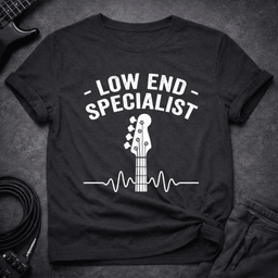 Low End Specialist T Shirt Gift For Bass Player