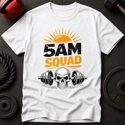 5am Squad Skull T Shirt Gift For Fitness Lover