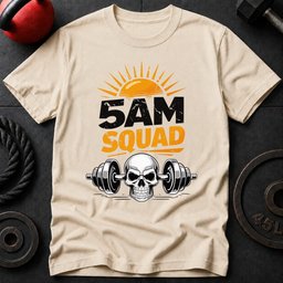 5am Squad Skull T Shirt Gift For Fitness Lover