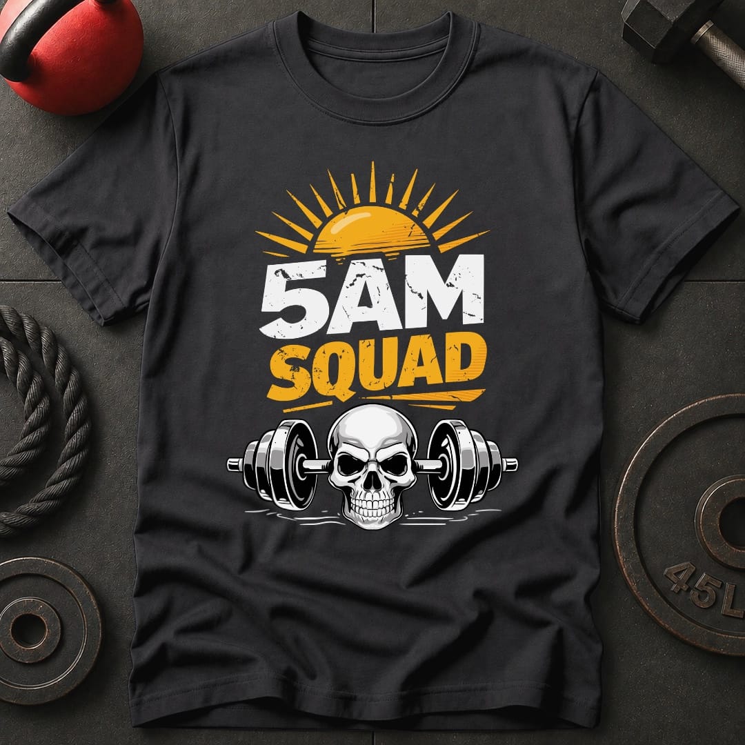 5am Squad Skull T Shirt Gift For Fitness Lover