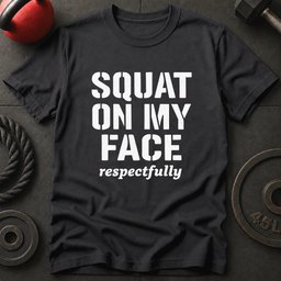 Squat On My Face Gym T Shirt Gift For Fitness Lover
