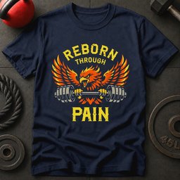 Reborn Through Pain T Shirt Gift For Fitness Lover