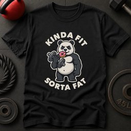Kinda Fit Sorta Fat T Shirt Gift For Fitness Lover