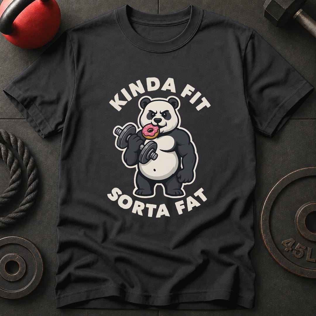 Kinda Fit Sorta Fat T Shirt Gift For Fitness Lover
