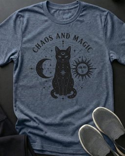 Chaos And Magic Tee Gift For Cat Lover