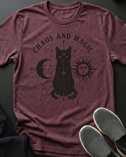 Chaos And Magic Tee Gift For Cat Lover