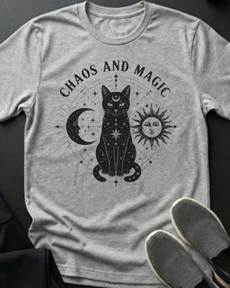 Chaos And Magic Tee Gift For Cat Lover