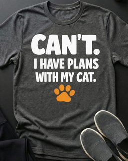 Cant Tee Gift For Cat Lover