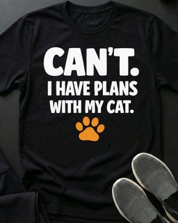 Cant Tee Gift For Cat Lover