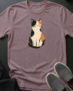 Calico Cat Tee Gift For Cat Lover