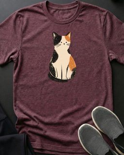 Calico Cat Tee Gift For Cat Lover
