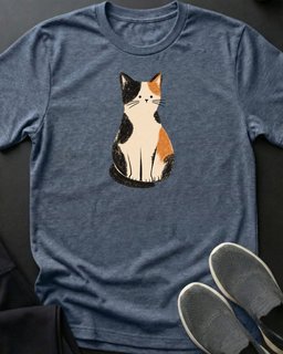 Calico Cat Tee Gift For Cat Lover