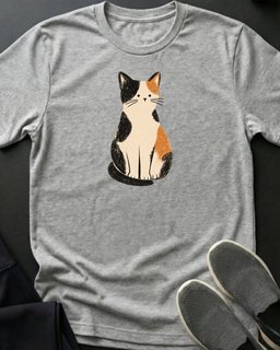 Calico Cat Tee Gift For Cat Lover