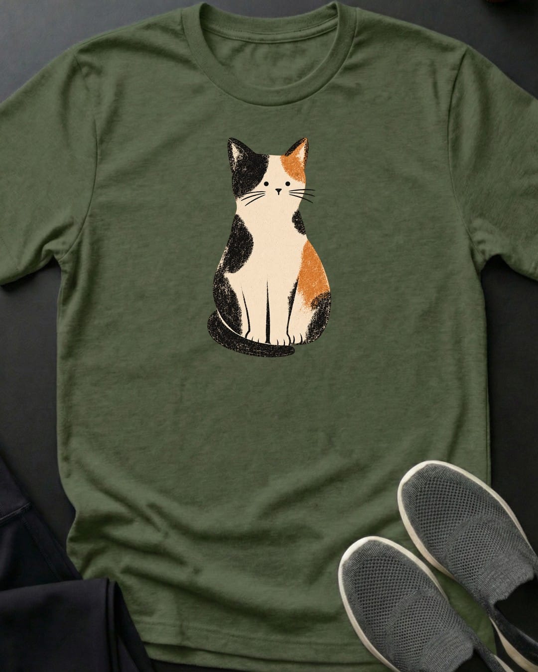 Calico Cat Tee Gift For Cat Lover