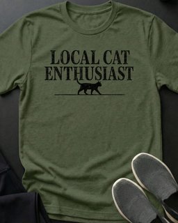 Cat Enthusiast Tee Gift For Cat Lover