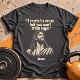 Jesus Never Skipped T Shirt Gift For Fitness Lover
