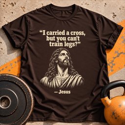 Jesus Never Skipped T Shirt Gift For Fitness Lover