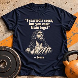 Jesus Never Skipped T Shirt Gift For Fitness Lover