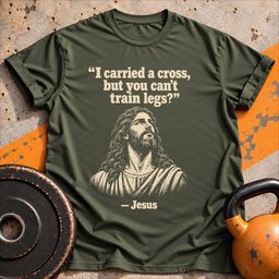 Jesus Never Skipped T Shirt Gift For Fitness Lover