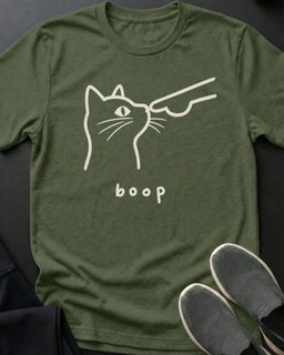 Boop Tee Gift For Cat Lover