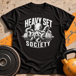 Heavy Set Society Octopus T Shirt Gift For Fitness Lover