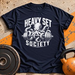 Heavy Set Society Octopus T Shirt Gift For Fitness Lover
