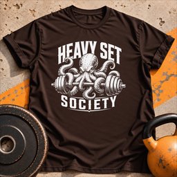 Heavy Set Society Octopus T Shirt Gift For Fitness Lover