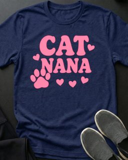 Cat Nana Tee Gift For Grandma